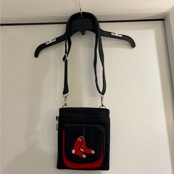 Fanatics Black and Red Crossbody Bag with Sock Design - Picture 1 of 3